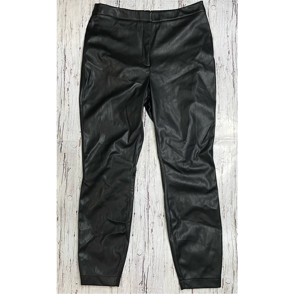 🎁 (10) | H&M Kiara PU Leather Pants | Lined | High Rise